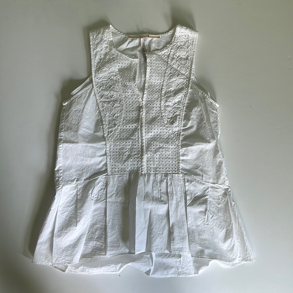 Dorothee Schumacher White cotton sleeveless top size 1 xs/s
